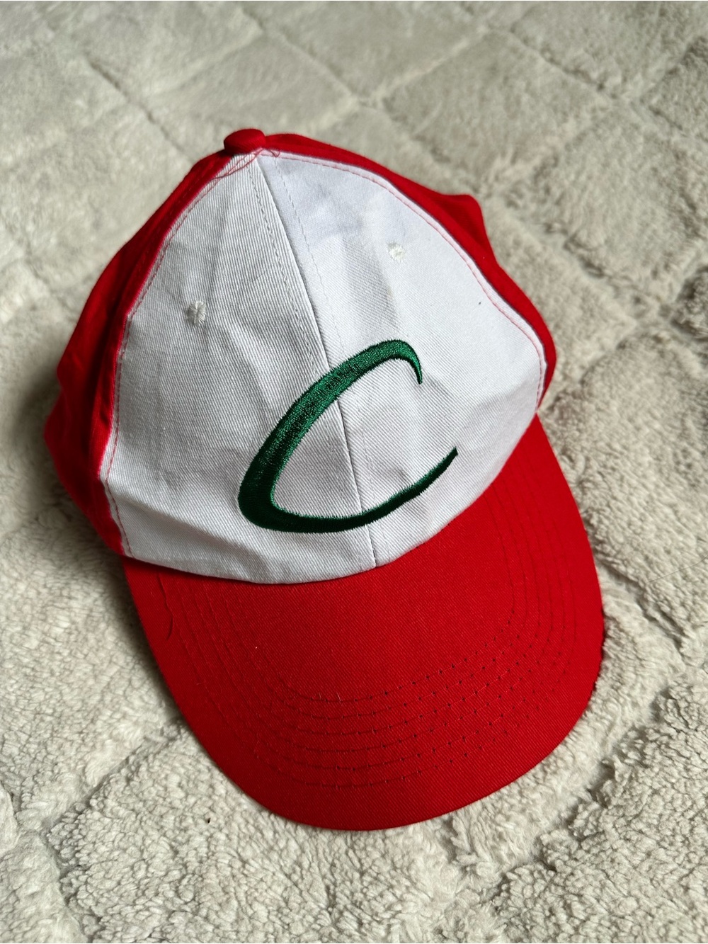 Pokemon | Red and White Ash Ketchum Trainer Baseball Cap | Size Adult